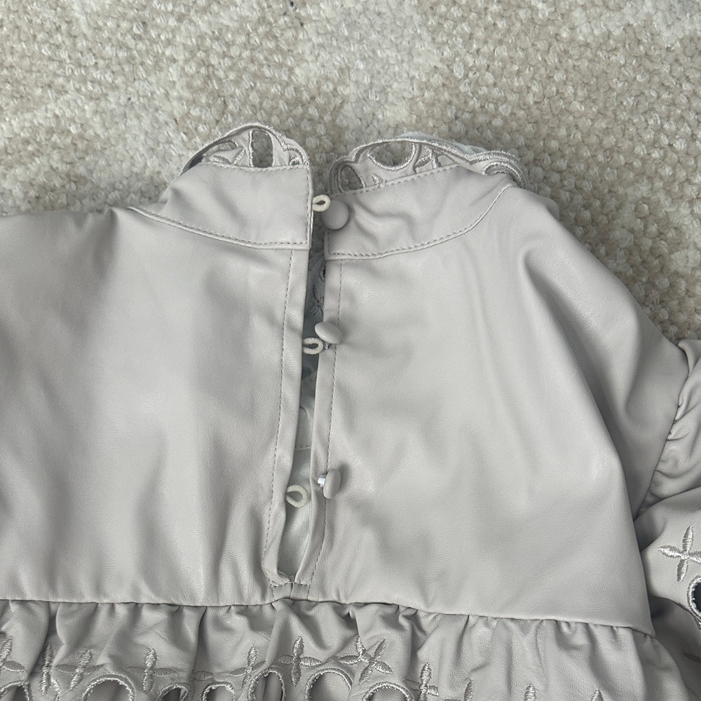 Elegant Beige Ruffle Top - Picture 5 of 5